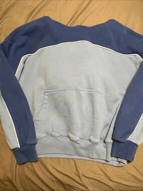 Men's Two-Tone Blue Crewneck Sweatshirt